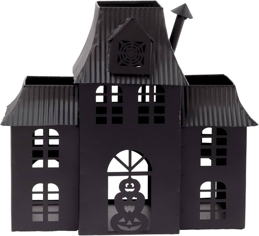 Amazon.com: Boston International Halloween Village Black Metal